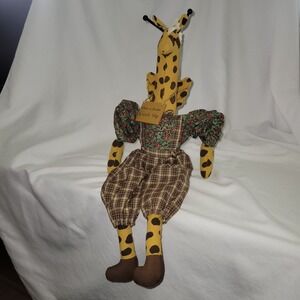HOUSE OF LLOYD Shelf Sitter Giraffe Plush 1995 22" When In Doubt Look Up